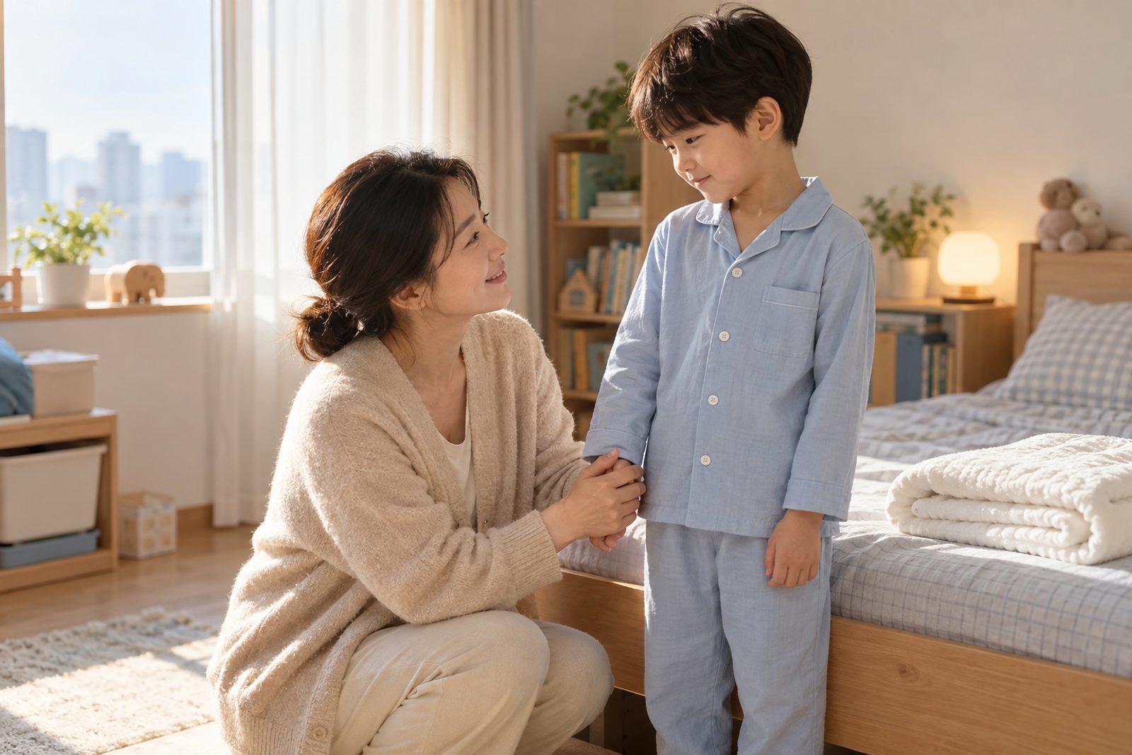 아이가 아직 밤에 이불에 실수한다면 — 소아 야뇨증, 밤 소변·예민한 방광·변비·막힌 코·다시 시작된 야뇨 이렇게 갈립니다