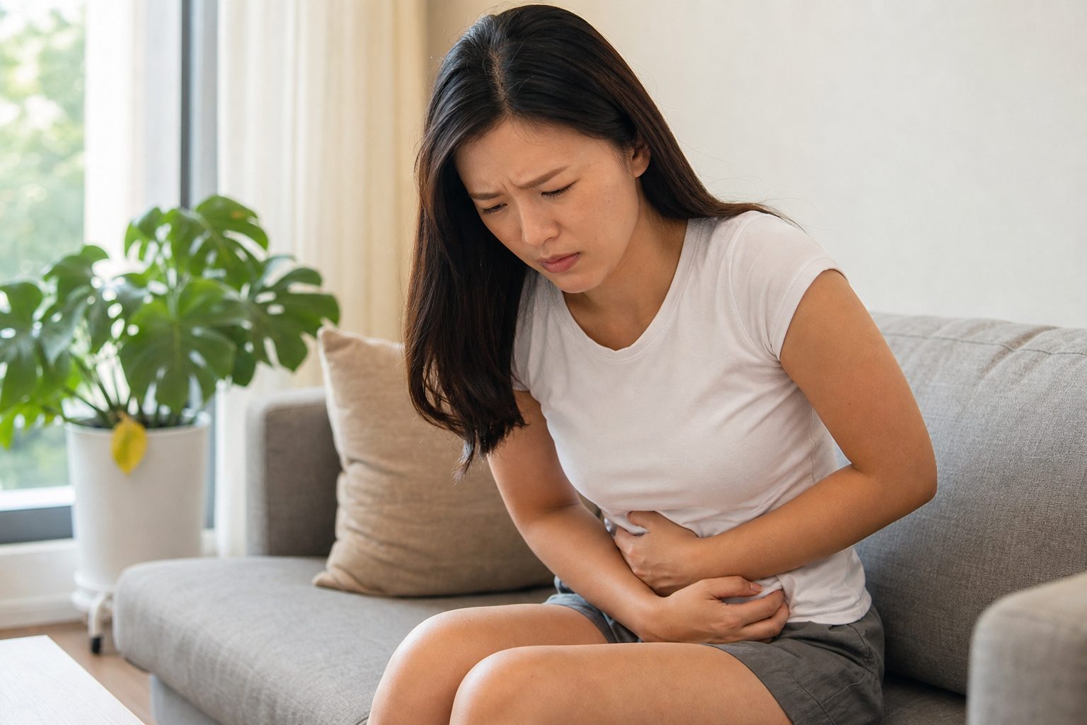 속이 더부룩한 게 다 소화불량은 아닙니다 — 반복되는 복통이라면 과민성 장 증후군일 수 있습니다