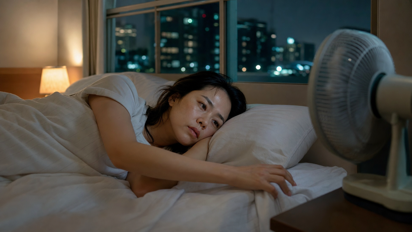 열대야에 잠 못 드는 밤 — 더워서일까요, 몸이 잠들 준비를 못 한 걸까요?